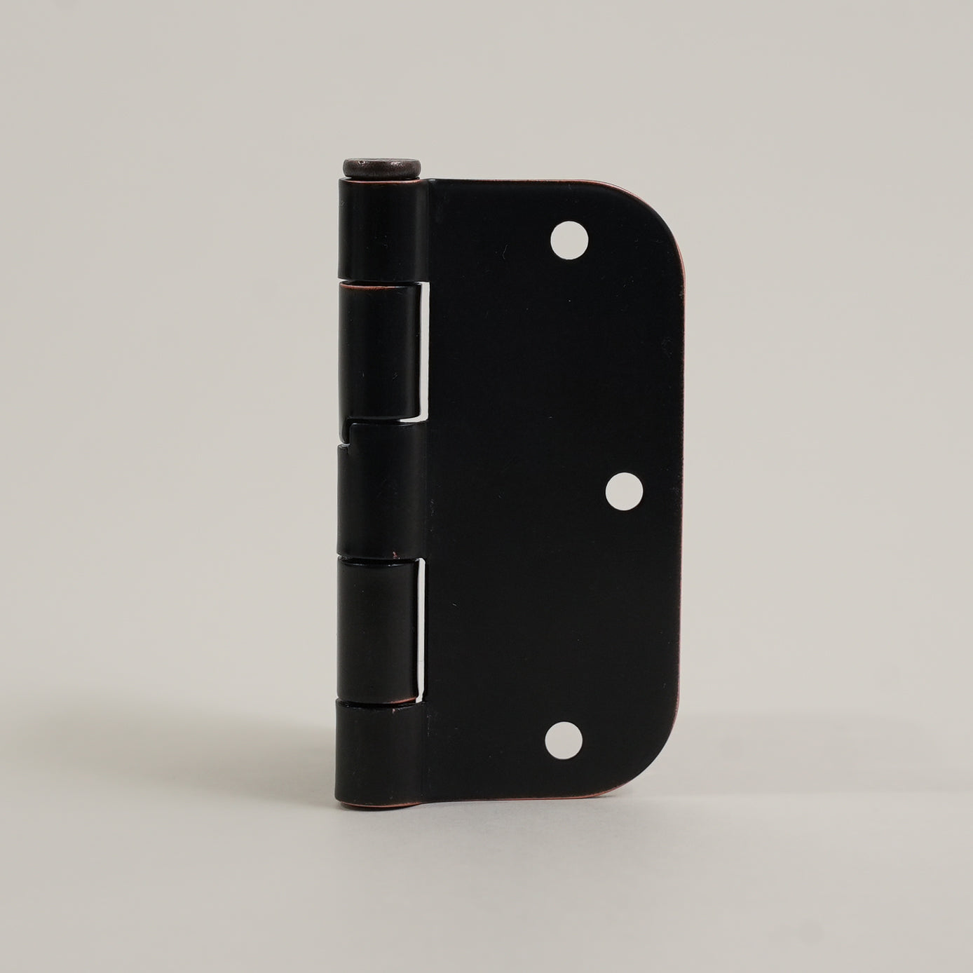 Aksis Hinge – Built-In Door Stop Hinge (Set with Screws) Rubbed Bronze